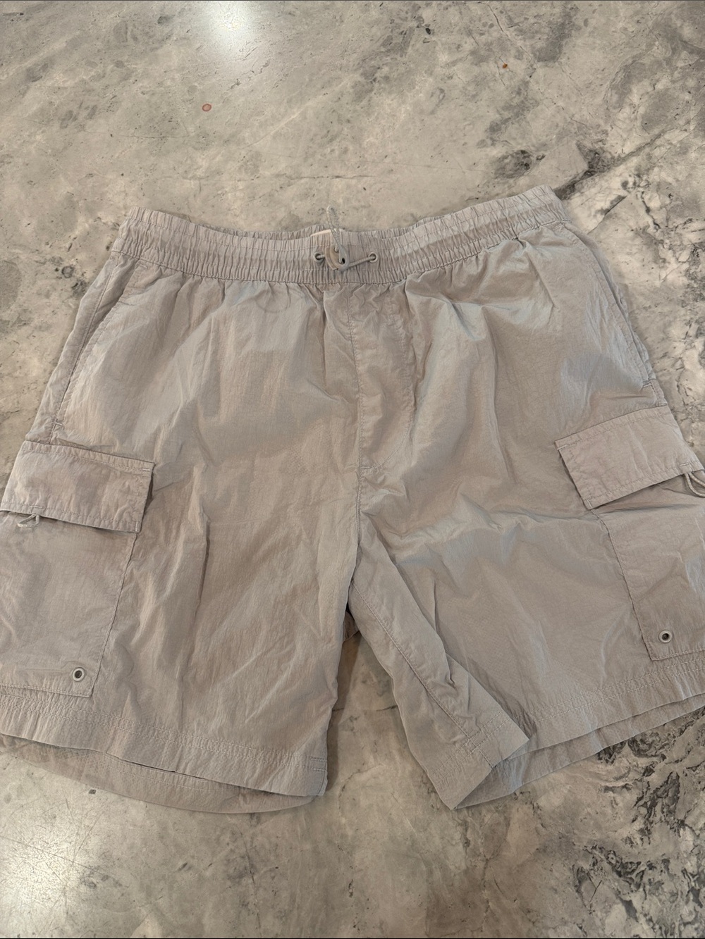 PacSun Light Gray Volley Cargo Shorts